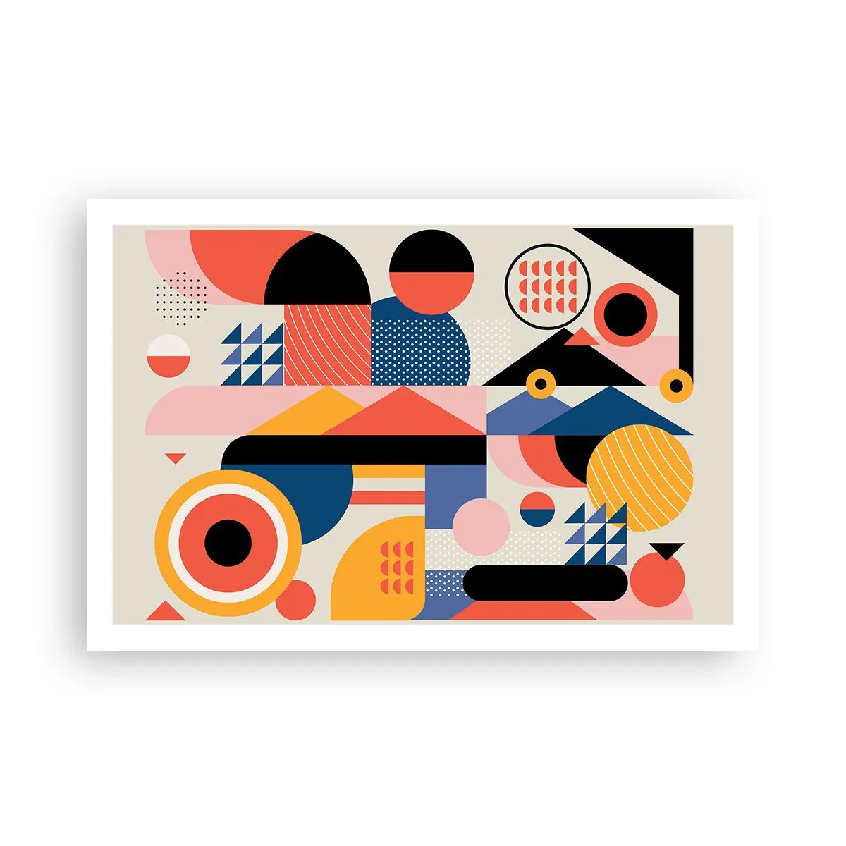 Plakat - Kompozycja: pobaw się - 91x61 cm