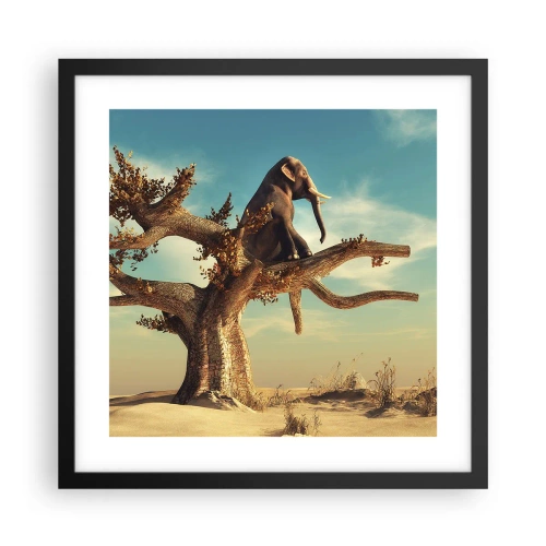 Plakat w czarnej ramie - Nowy punkt widzenia - 40x40 cm