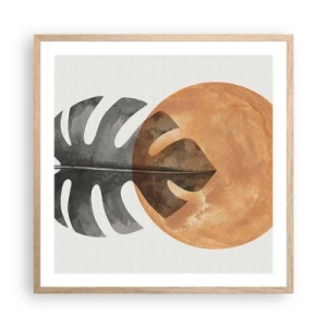 Plakat w ramie jasny dąb - Zawsze słońce - 60x60 cm