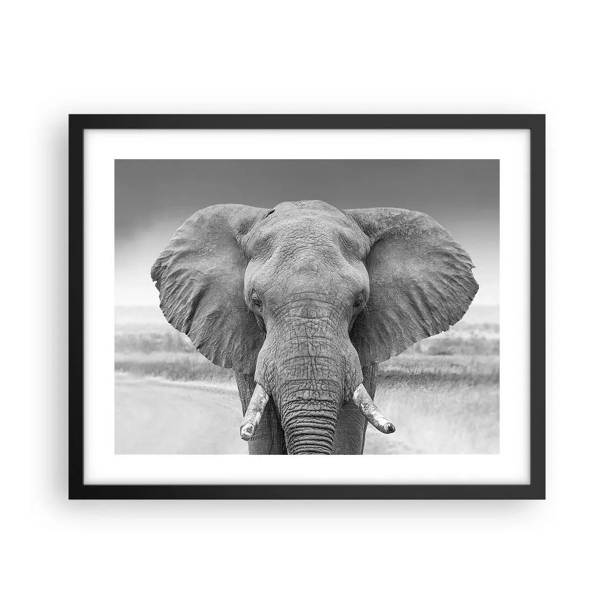 Plakat w czarnej ramie - Witaj w moim świecie - 50x40 cm