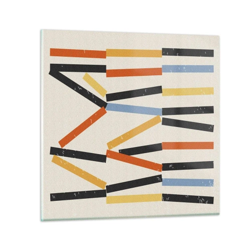 Obraz na szkle - Kompozycja na poziomie - 70x70 cm