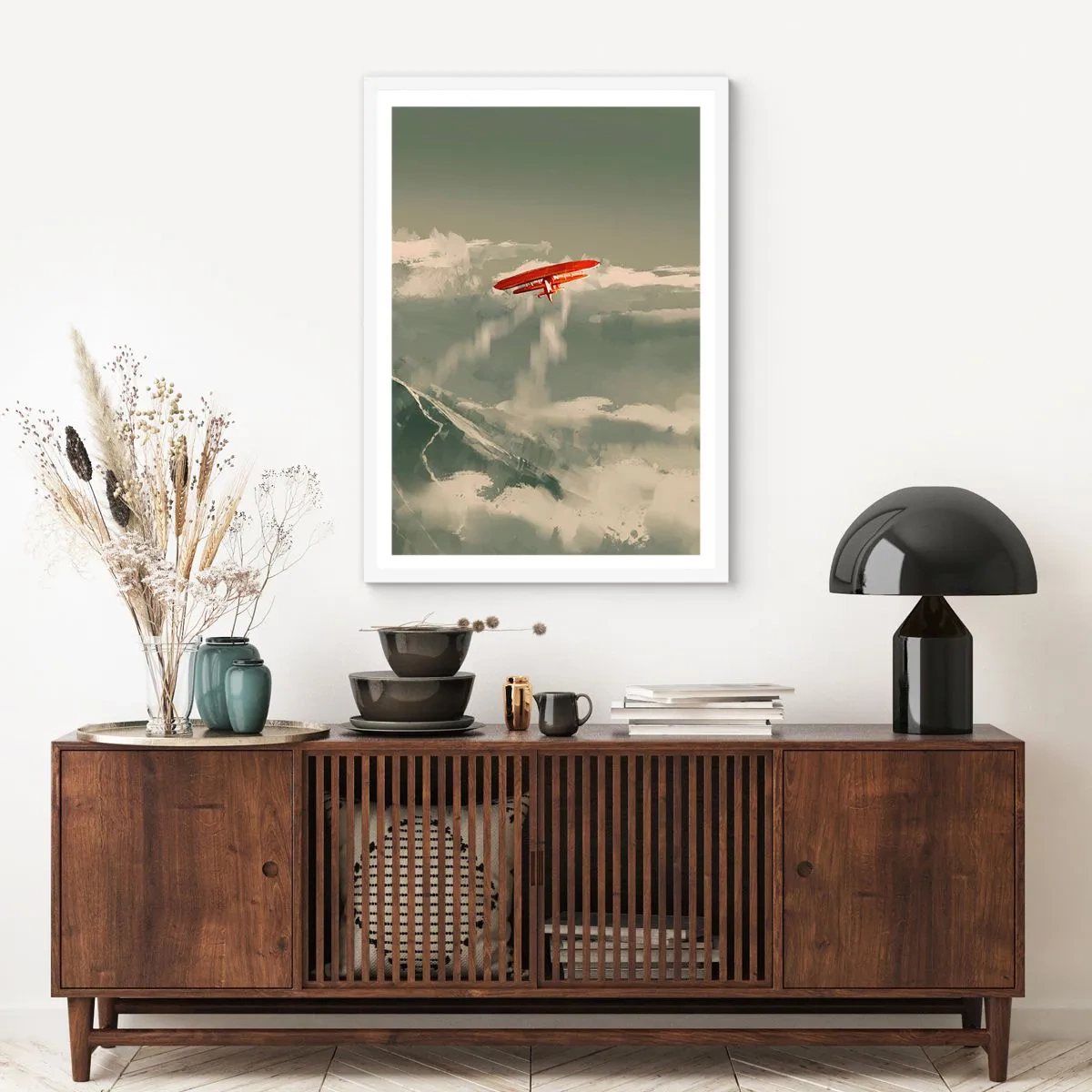 Plakat w białej ramie - Nieustraszony pionier - 50x70 cm