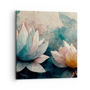 Obraz na płótnie - Gwiazdy jeziora - 70x70 cm