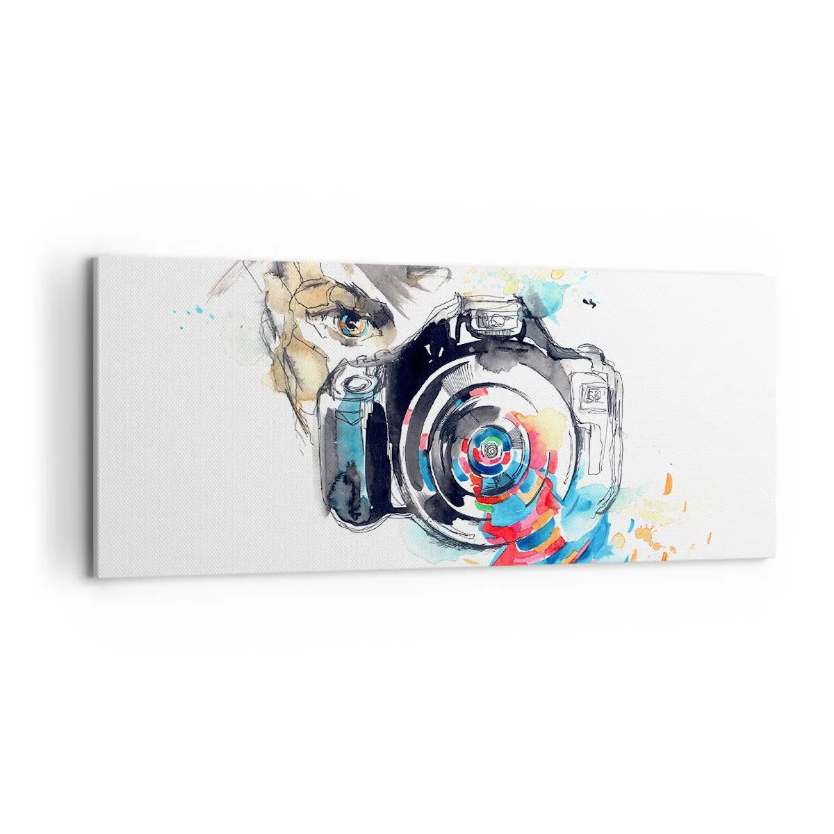 Obraz na płótnie - W oku obiektywu - 100x40 cm