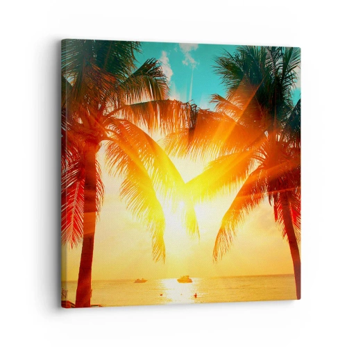 Obraz na płótnie - Egzotyczna para - 30x30 cm