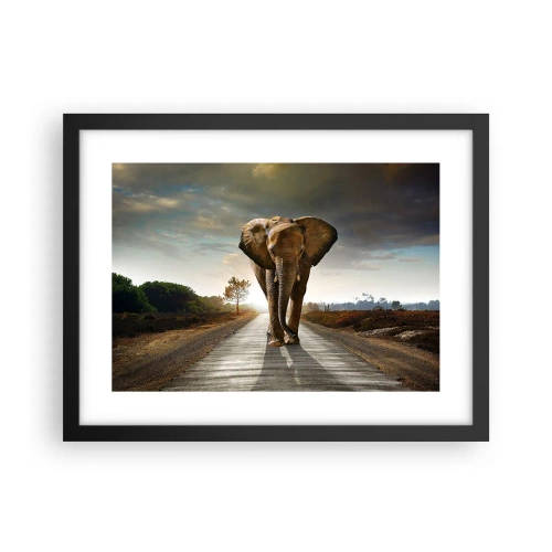 Plakat w czarnej ramie - I wcale nie w składzie porcelany - 40x30 cm