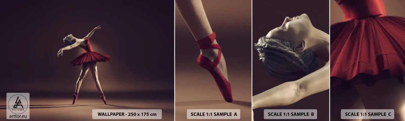 Fototapeta Próbka Samoprzylepna Deluxe Sticker - Prima ballerina - Baletnica, Taniec, Balet - 100x30 cm