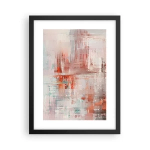 Plakat w czarnej ramie - Zamglone. Ale różowe - 30x40 cm
