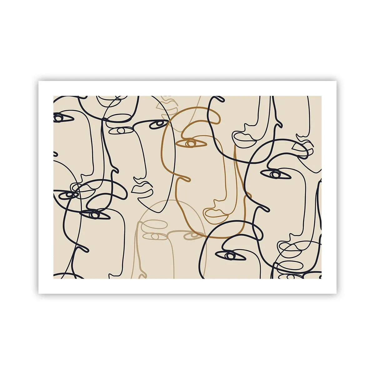 Plakat - Portret zwielokrotniony - 70x50 cm