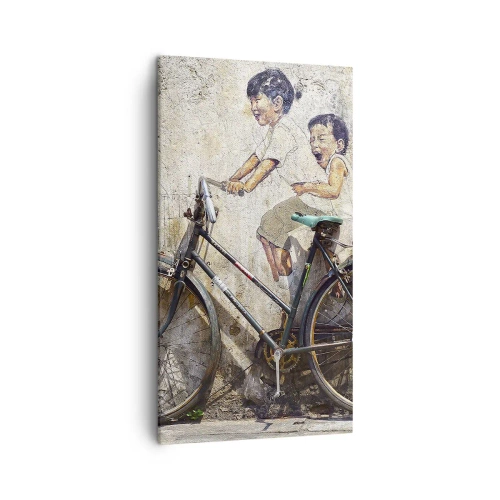 Obraz na płótnie - Prawda czy fałsz? - 45x80 cm