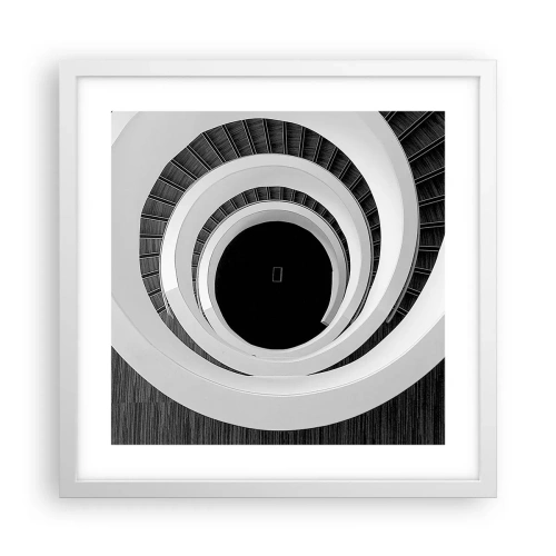 Plakat w białej ramie - Do istoty rzeczy - 40x40 cm