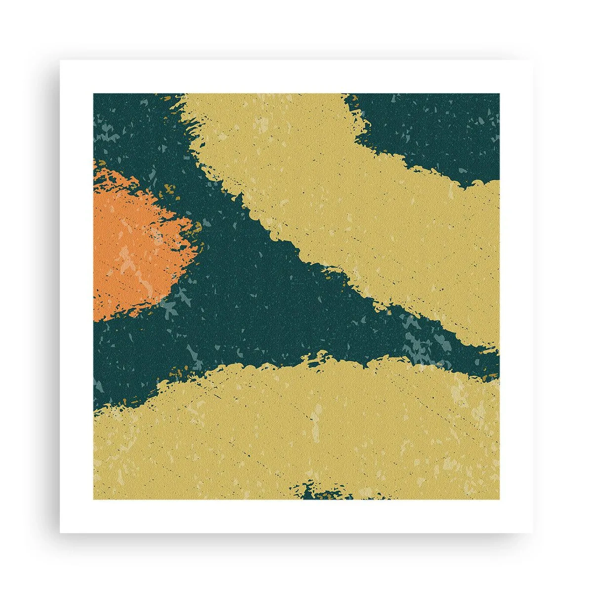 Plakat - Abstrakcja – powolnym ruchem - 50x50 cm