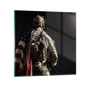 Obraz na szkle - Właśnie dlatego - 70x70 cm