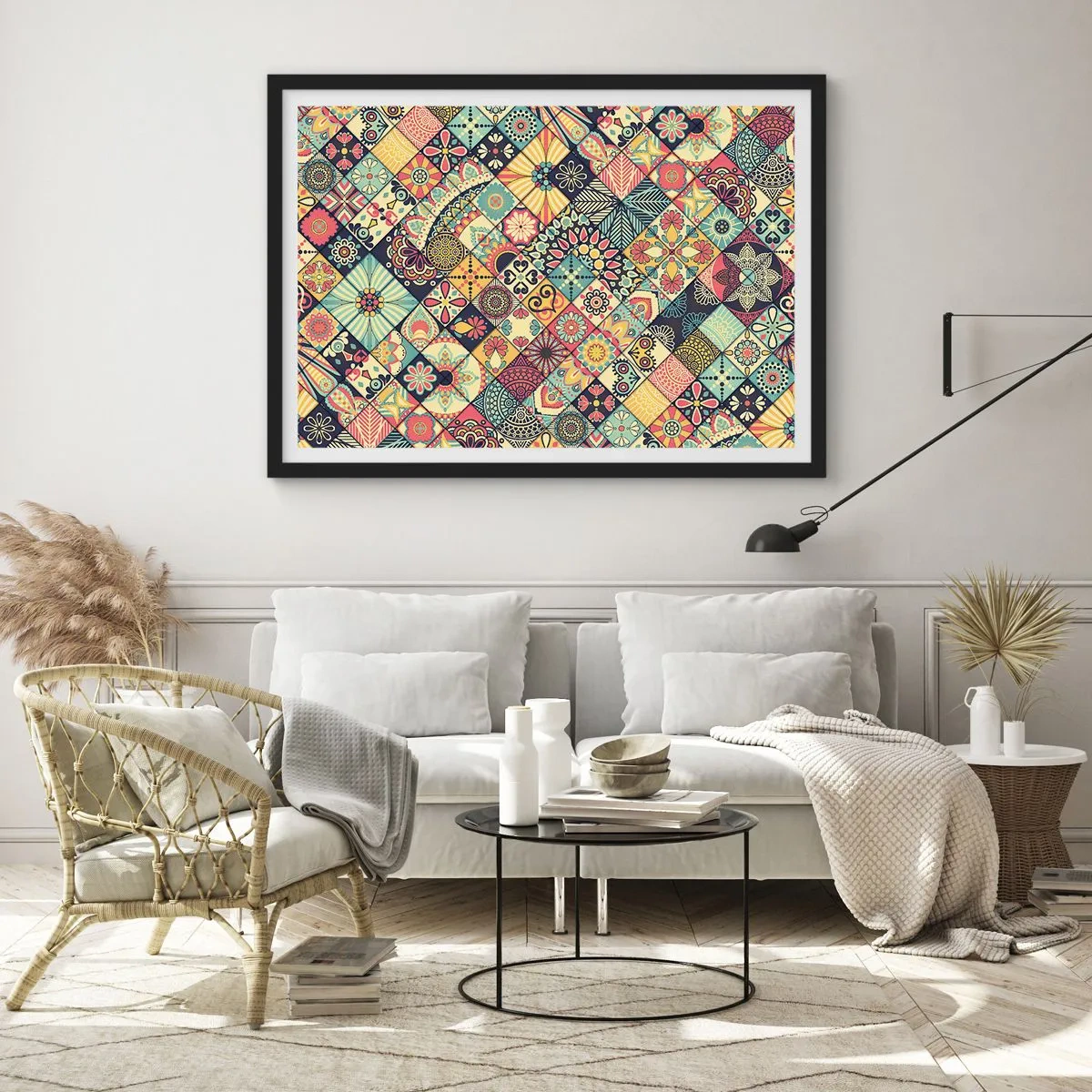 Plakat w czarnej ramie - Marokańskie klimaty - 40x30 cm