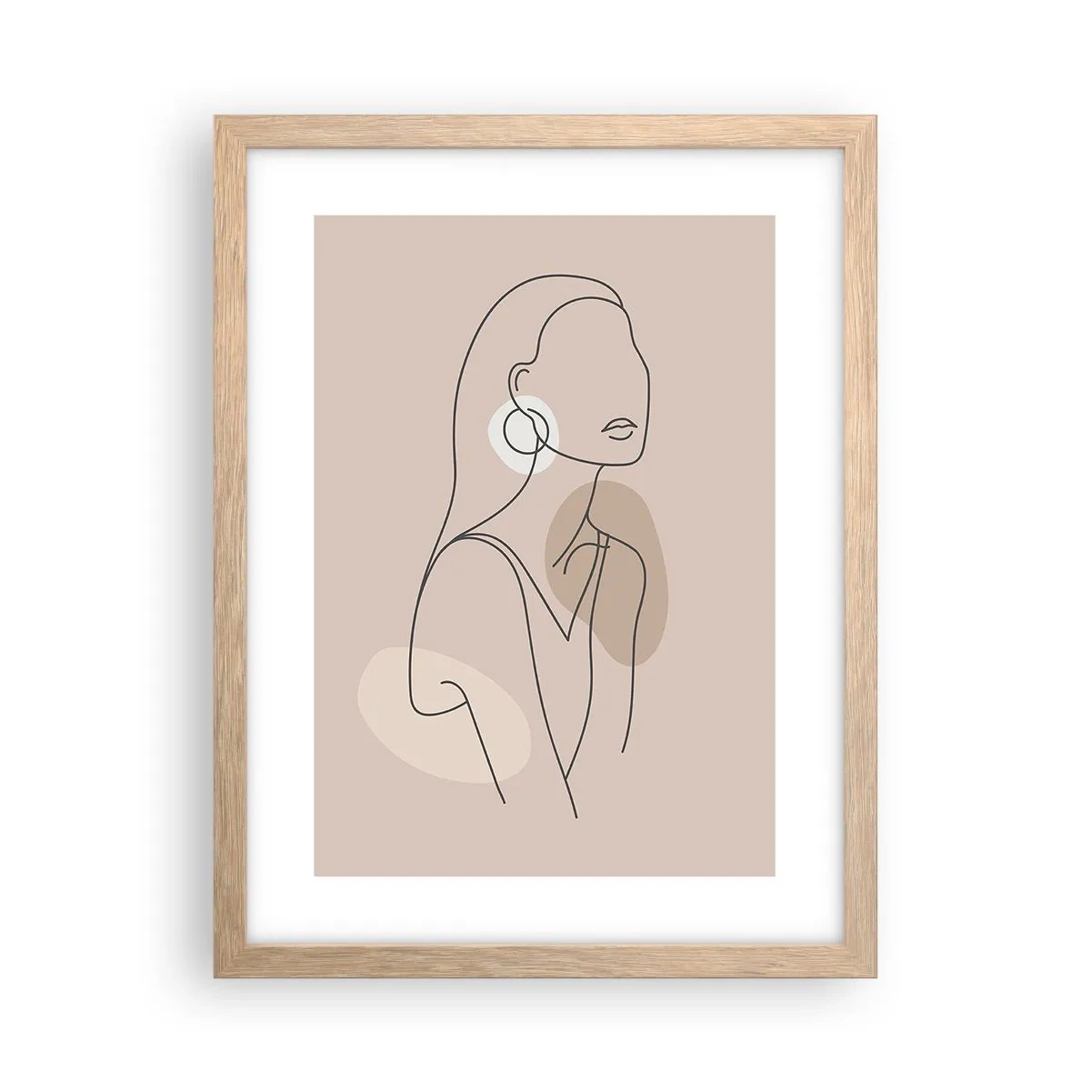 Plakat w ramie jasny dąb - Ikona dziewczęcości - 30x40 cm