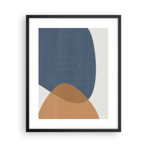 Plakat w czarnej ramie - Owale i wpływy - 40x50 cm