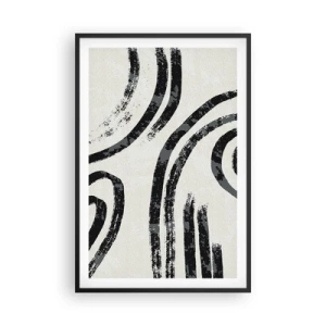 Plakat w czarnej ramie - W pół zatrzymany - 61x91 cm