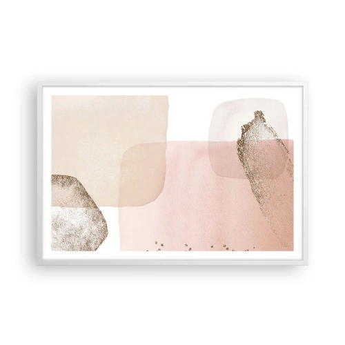 Plakat w białej ramie - Spojrzenie przez kolor - 91x61 cm