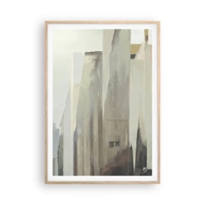 Plakat w ramie jasny dąb - Sen o mieście - 70x100 cm