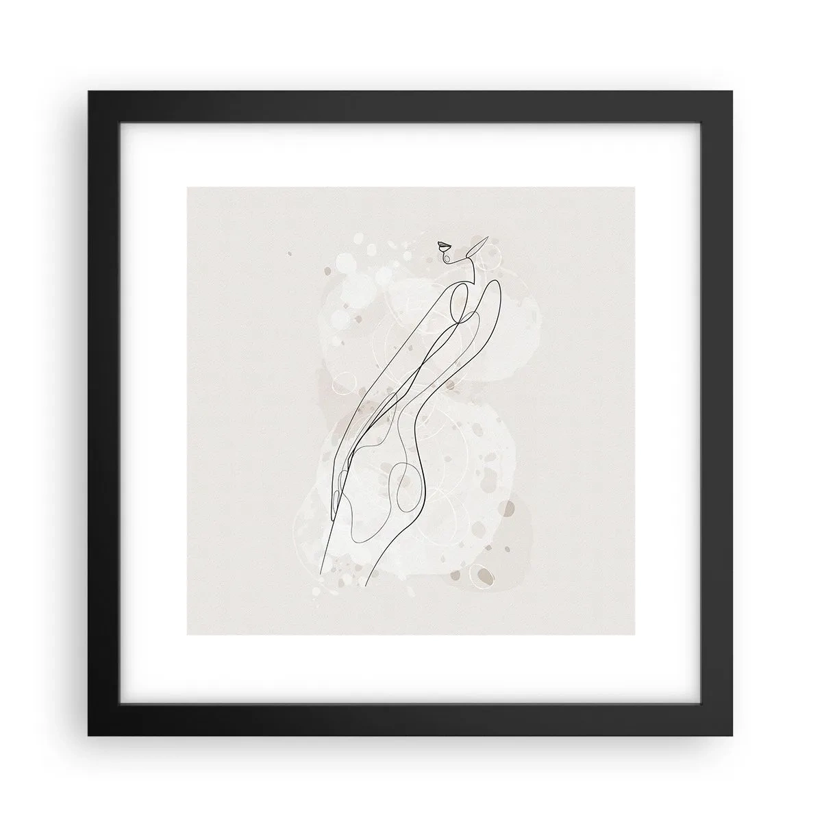 Plakat w czarnej ramie - Pobłądzić spojrzeniem - 30x30 cm