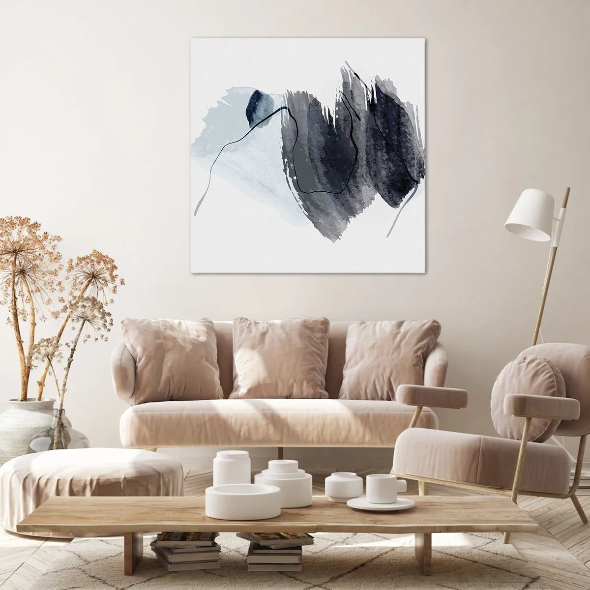 Obraz na płótnie - Intensywność i ruch - 60x60 cm