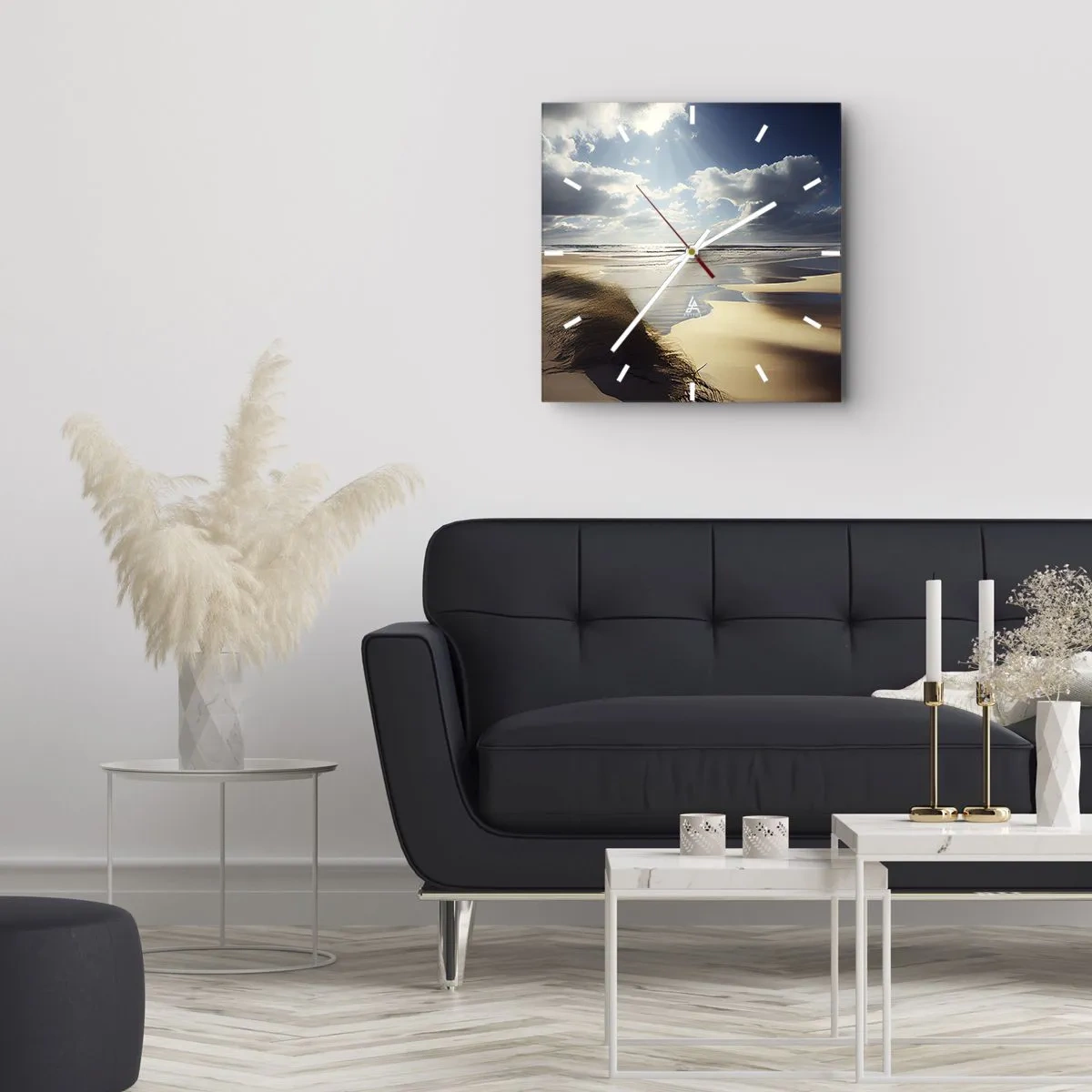 Zegar ścienny - Plaża, dzika plaża - 30x30 cm