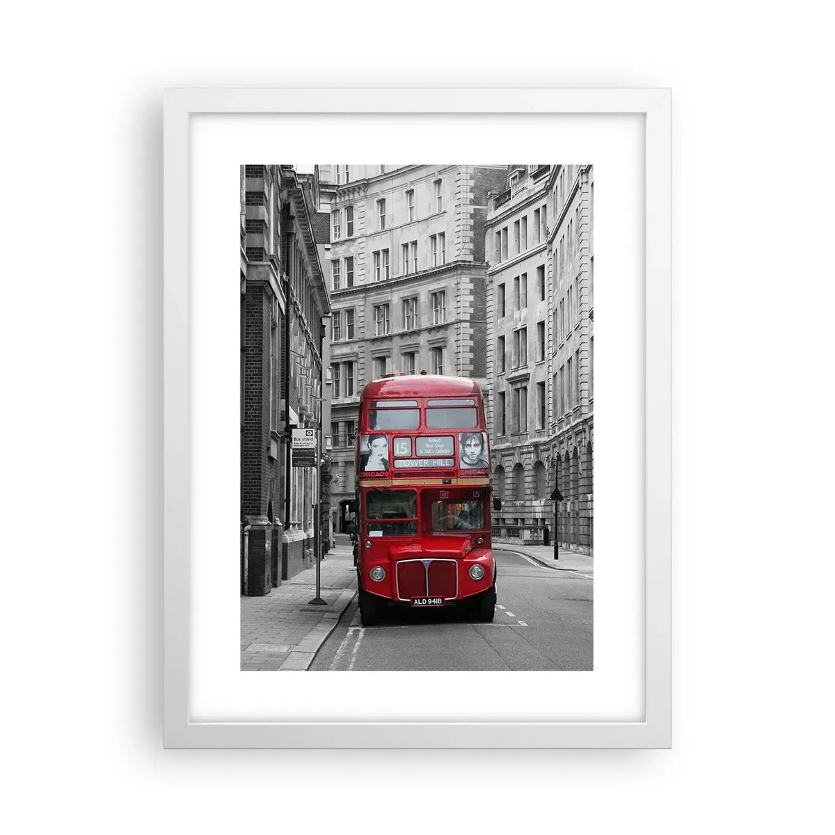 Plakat w białej ramie - Codzienność nie musi być szara - 30x40 cm