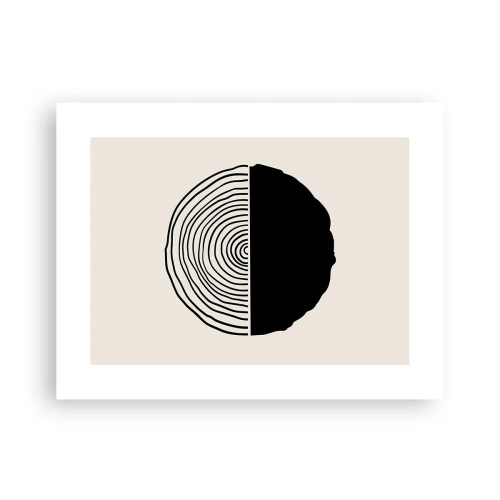 Plakat - Pół na pół - 40x30 cm