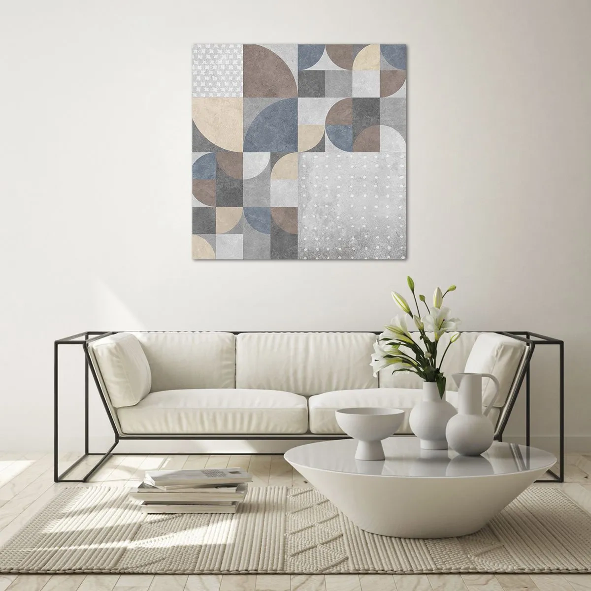 Obraz na szkle - Ceramiczna fantazja - 70x70 cm