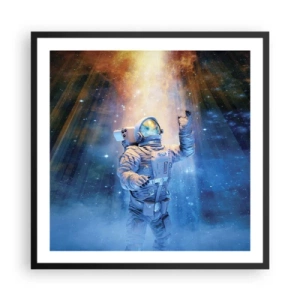 Plakat w czarnej ramie - Wreszcie u celu - 60x60 cm