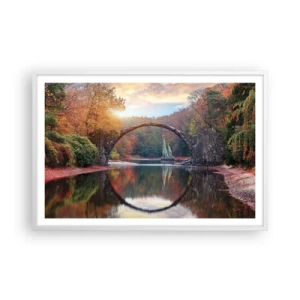 Plakat w białej ramie - Po drugiej stronie lustra - 91x61 cm