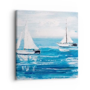 Obraz na płótnie - Z przyjacielem u boku - 30x30 cm