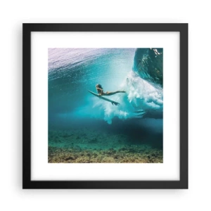 Plakat w czarnej ramie - Podwodny świat - 30x30 cm