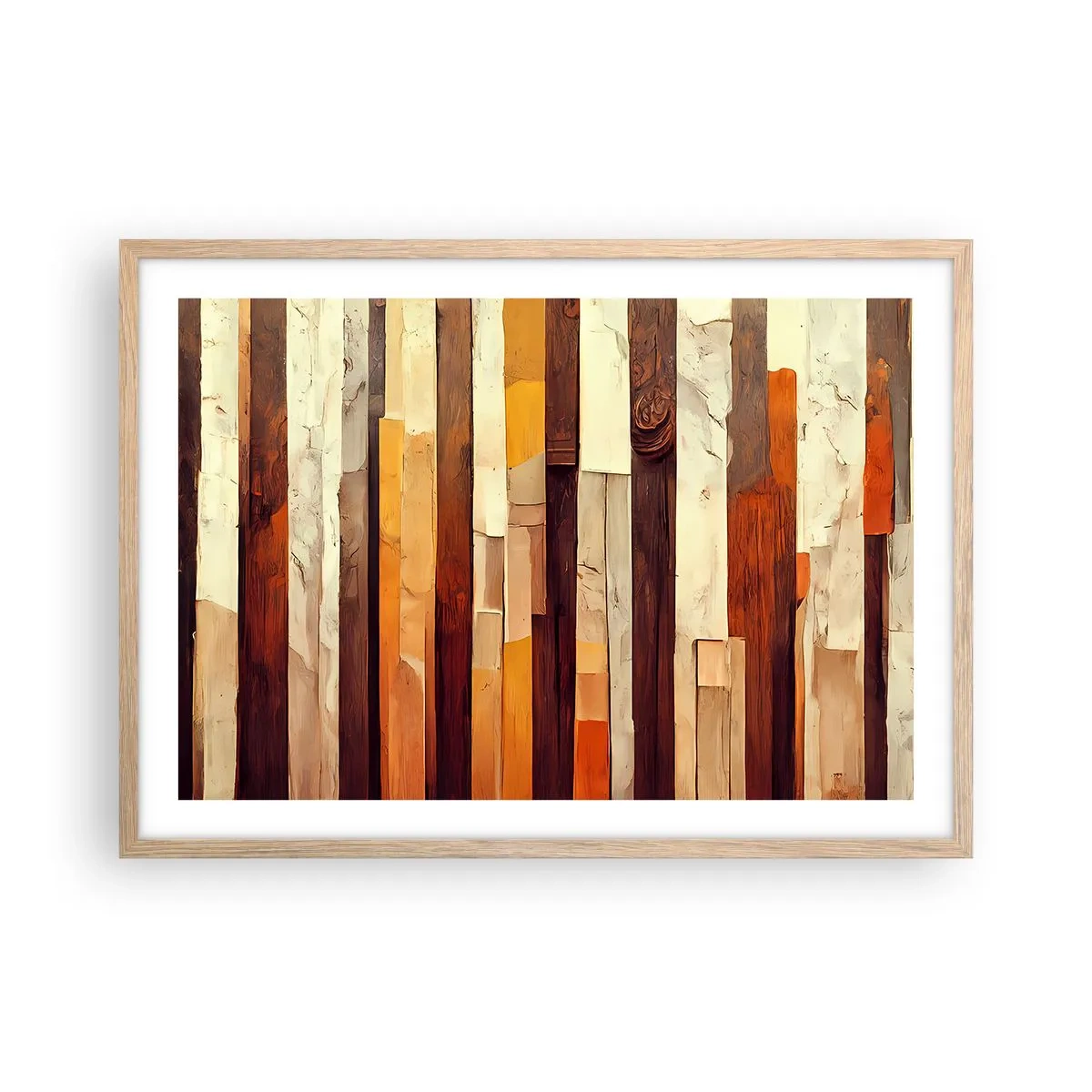 Plakat w ramie jasny dąb - Hymn leśnych drzew - 70x50 cm