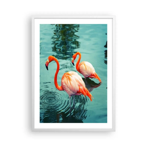 Plakat w białej ramie - Jesteśmy teraz w modzie - 50x70 cm