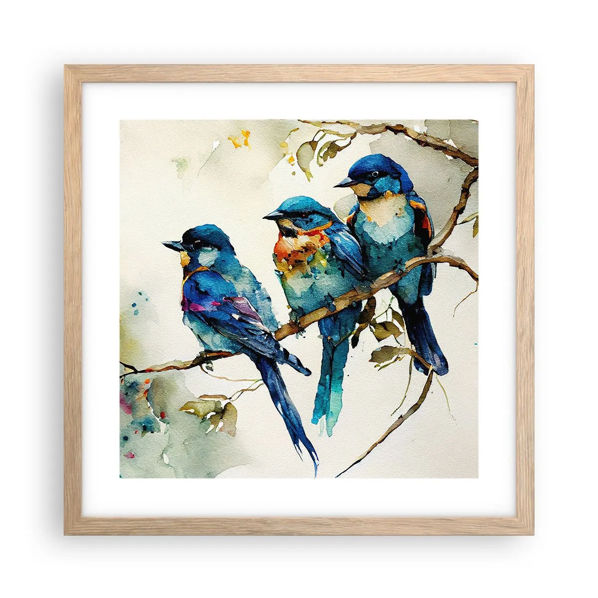 Plakat w ramie jasny dąb - Obraził się? - 40x40 cm