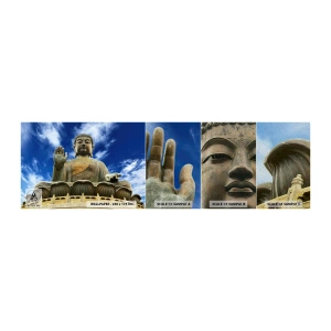Fototapeta Próbka Premium Sand - Żyj bez strachu - Budda, Religia, Azja - 100x30 cm