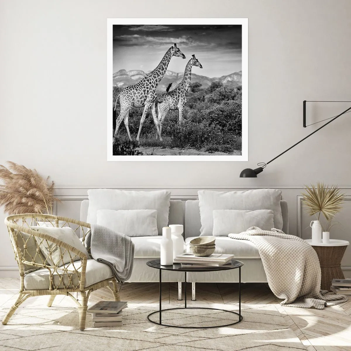 Plakat - Wyższe sfery w Afryce - 60x60 cm