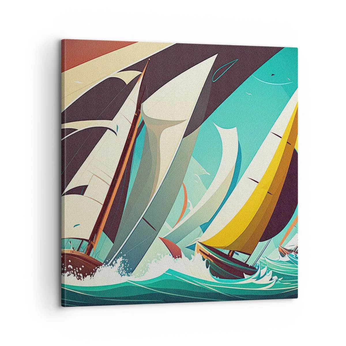 Obraz na płótnie - Z żywiołami za pan brat - 60x60 cm