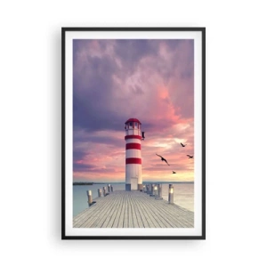 Plakat w czarnej ramie - Pora do portu - 61x91 cm