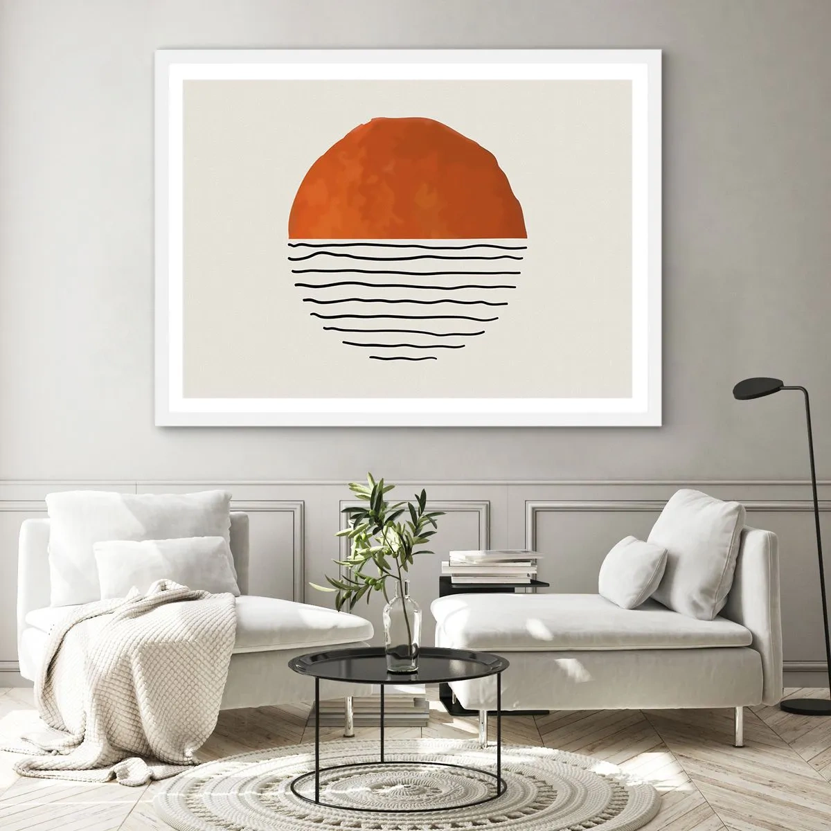 Plakat w białej ramie - W japońskim klimacie - 91x61 cm