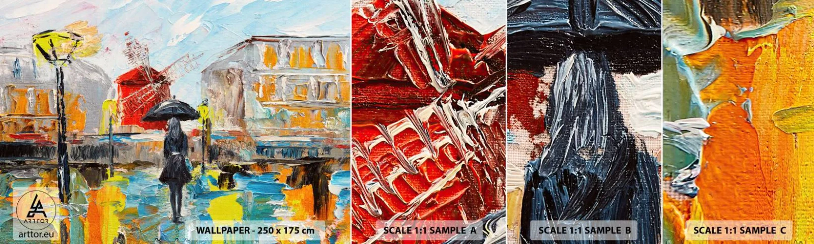 Fototapeta Próbka Standard Eco - Paryskie legendy - Kobieta, Paryż, Miasto - 100x30 cm