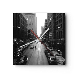 Zegar ścienny - Kolejny dzień jak co dzień - 40x40 cm