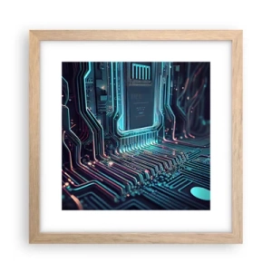 Plakat w ramie jasny dąb - Tak sobie myślę… - 30x30 cm