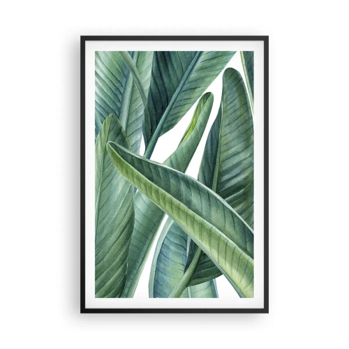 Plakat w czarnej ramie - Zieleń sama w sobie - 61x91 cm