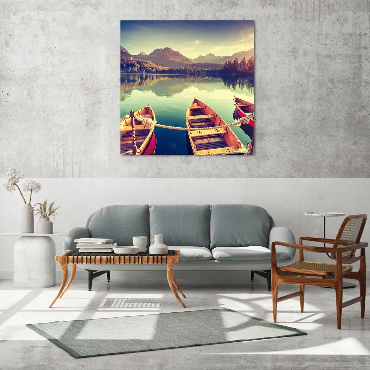 Obraz na szkle - Żyć według jej praw - 30x30 cm