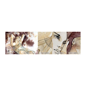 Fototapeta Próbka Premium Canvas - W nastroju lila - Abstrakcja, Kobieta, Ciało - 100x30 cm