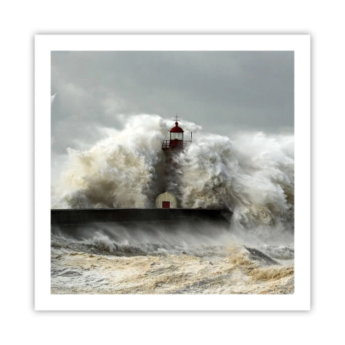 Plakat - Gniew oceanu - 60x60 cm
