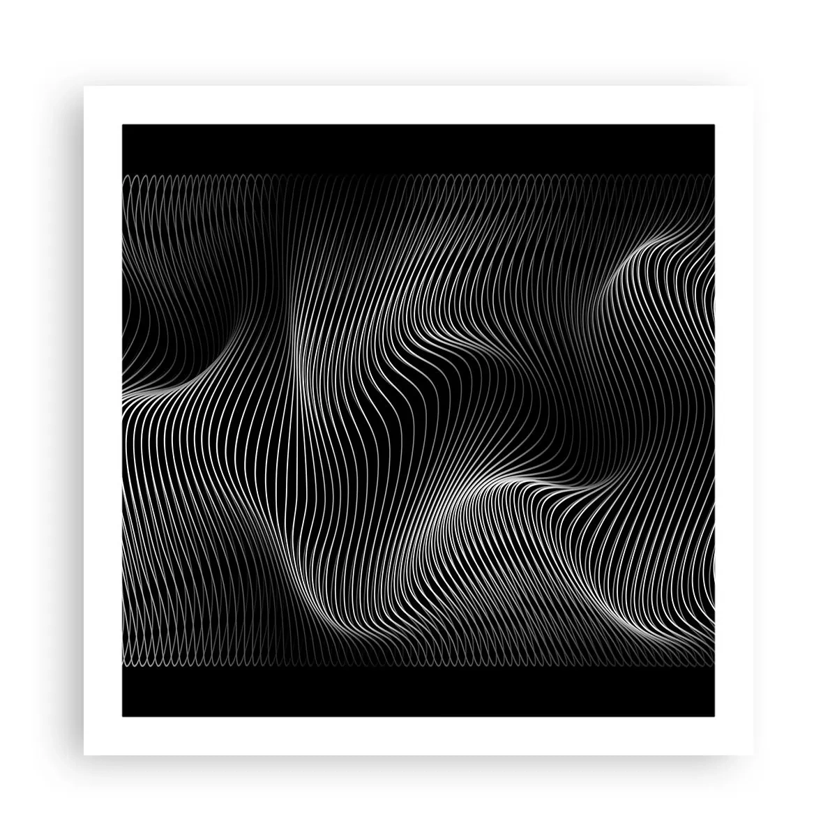 Plakat - Taniec światła w przestrzeni - 60x60 cm