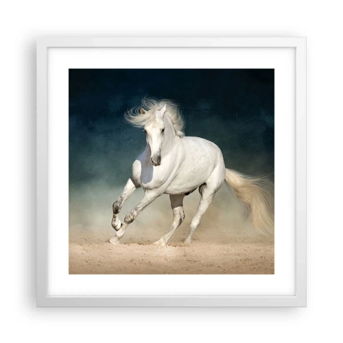 Plakat w białej ramie - Wolność w stanie czystym - 40x40 cm